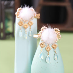 Chinese Style Hanfu Hair Clip Tassel Metal Hairpin Vintage Cheongsam Accessories