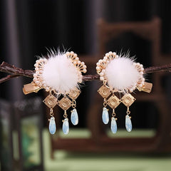 Chinese Style Hanfu Hair Clip Tassel Metal Hairpin Vintage Cheongsam Accessories
