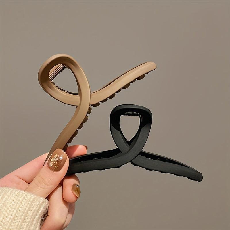 Frosted Hair Claw Style Hair Claw Nonslip Ponytail Holder