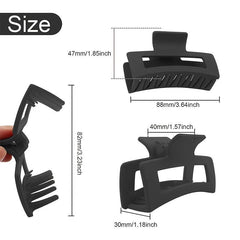 Matte Rectangle Geometric Hair Claw Clip Non Slip Strong Grip Hair Jaw Clip