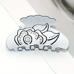 Acrylic Flower Hair Claw Clips Rhinestone Ponytail Holder Women Girls Hair Clip