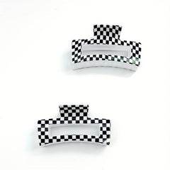Plaid Pattern Hollow Hair Claw Shark Claw Hair Accessories