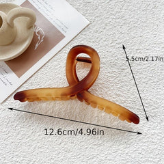 4pcs Tortoiseshell Hair Claw Clips for Women Oversize Matte Hair Clips