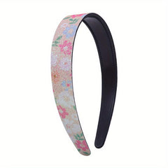 Female Polka Dot Headband Gradient Leopard Print Hair Band
