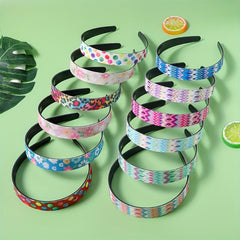 Female Polka Dot Headband Gradient Leopard Print Hair Band
