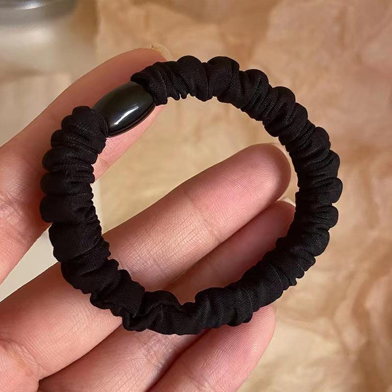 10pcs Ruched Hair Tie Scrunchies Elastic Hair Bands Ponytail Holder