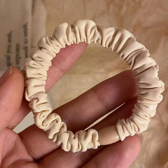 10pcs Ruched Hair Tie Scrunchies Elastic Hair Bands Ponytail Holder