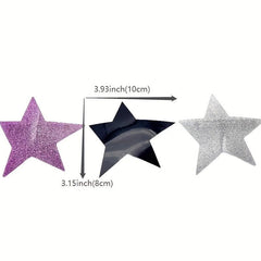 Y2K Star Glitter Hair Clip Barrette for Girls Acrylic Ponytail Holder