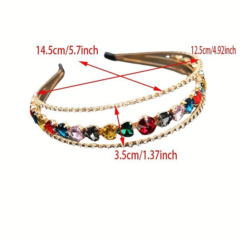 Rhinestone Hair Hoop Layer Headband Hair Accessories