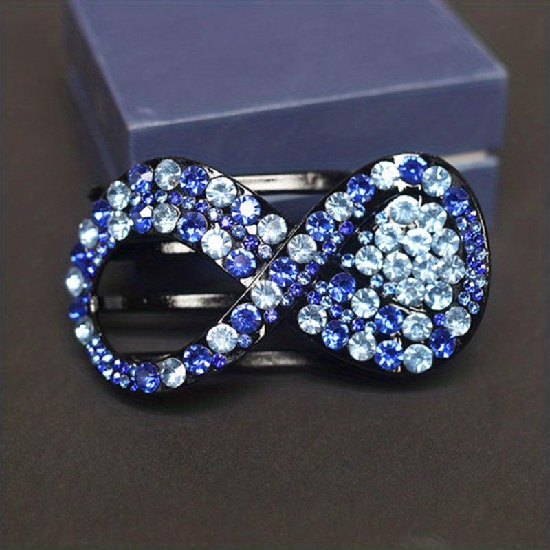 Rhinestone Hair Clip Ponytail Holder Headwear Hair Styling Accessory