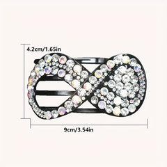 Rhinestone Hair Clip Ponytail Holder Headwear Hair Styling Accessory