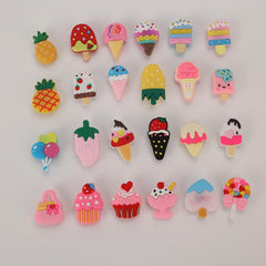 24pcs Ice Cream Shoe Charms for Girls