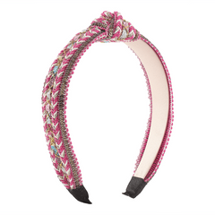 Boho Cross Knotted Headband Braided Head Hoop Criss Cross Headdress Hair Accesso