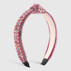 Boho Cross Knotted Headband Braided Head Hoop Criss Cross Headdress Hair Accesso