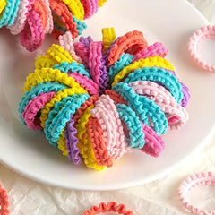 50pcs Small Candy Rubber Band Hair Rope Elastic Hair Accessories Girls