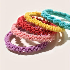 50pcs Small Candy Rubber Band Hair Rope Elastic Hair Accessories Girls