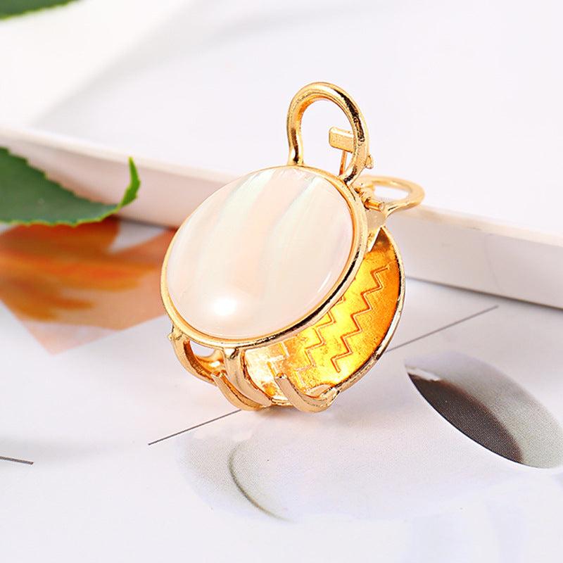Glitter Faux Pearl Hair Claw Clip Non-slip Women Girls Hair Claw