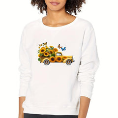 Sunflowers Iron On Heat Transfer Sticker DIY Clothing T Shirt Mask Jeans