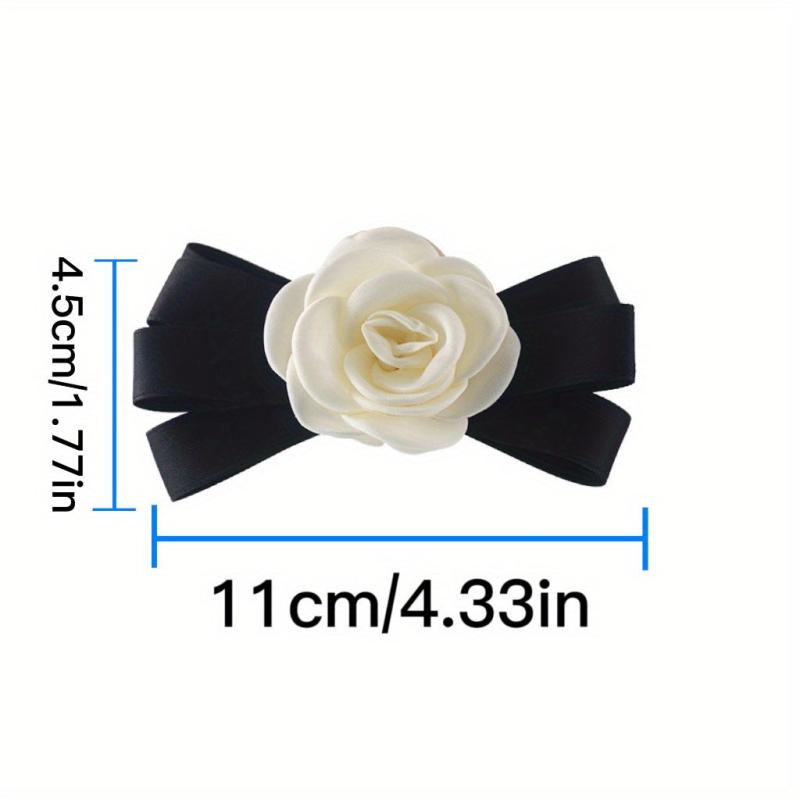 Camelia Bow Hair Claw Clip Nonslip Ponytail Holder