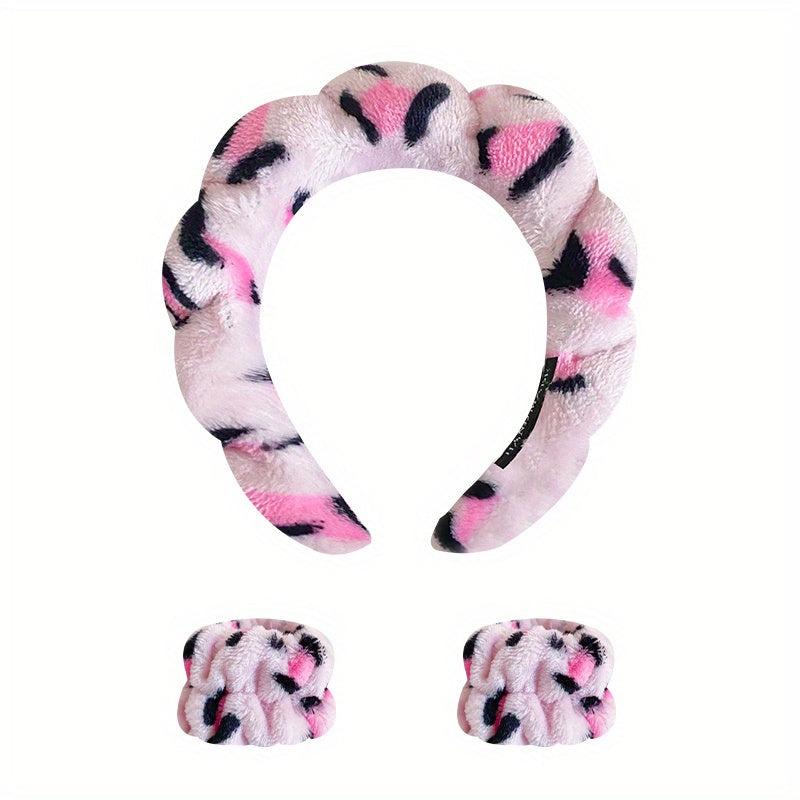 Leopard Print Headband Non slip Head Hoop Female Wash Face