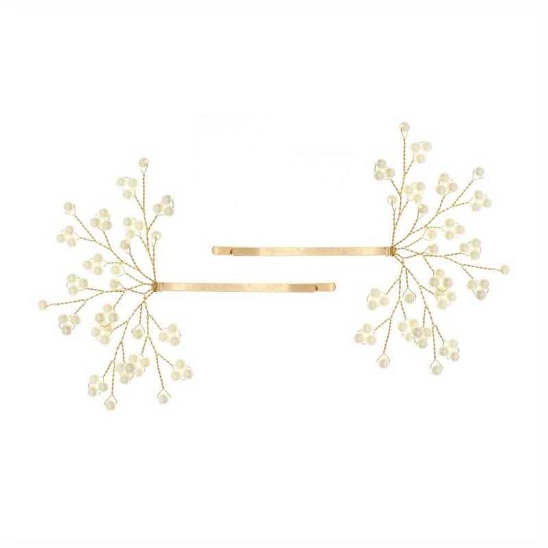 Faux Pearl Tree Hairpin Bridal Hairpin Women Girls Wedding Party Hair Clip
