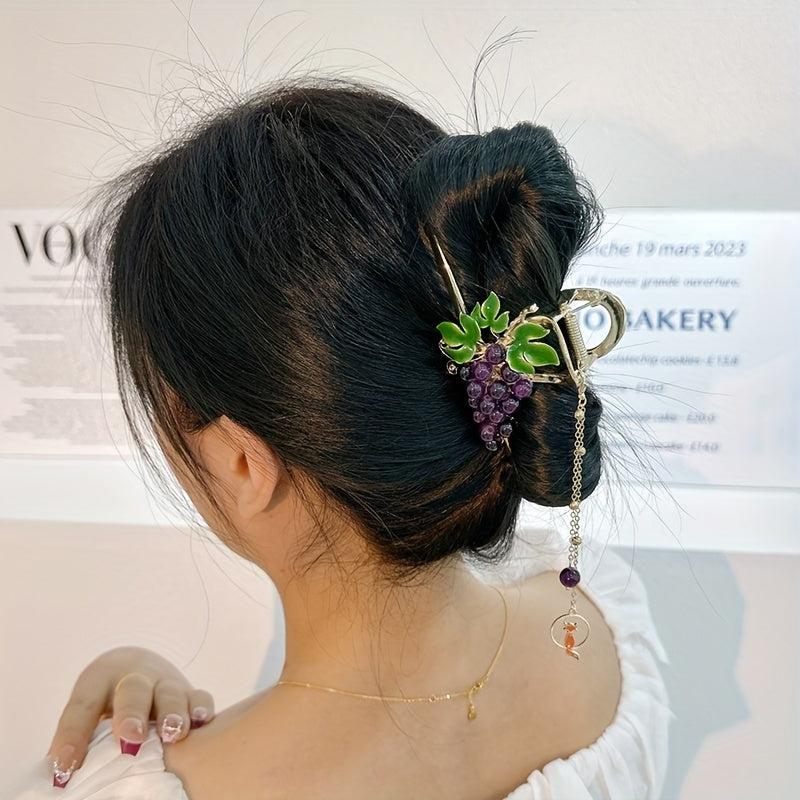 Grape Hair Claw Headwear Shark Claw Back Head Hair Clip Hair Accessories