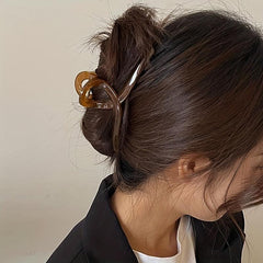 4pcs Jelly Hair Claw Clip Nonslip Ponytail Holder