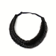 Braided Headband Synthetic Elastic Hairpiece For Women Girls