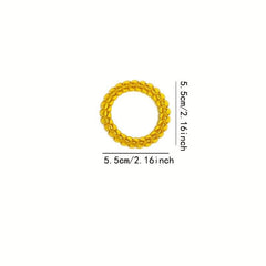 3pcs Spiral Hair Tie Elastic Hair Rope No Hair Damage Ponytail Hair Tie