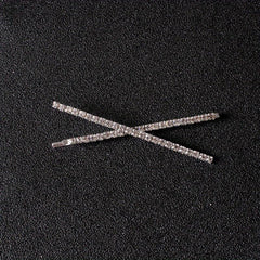 Metal Hairpin Letter Pattern Hair Pin Rhinestone Hair Pin Y2K Hair Clip