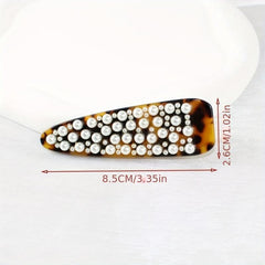 Vintage Faux Pearl Hair Clip for Women and Girls