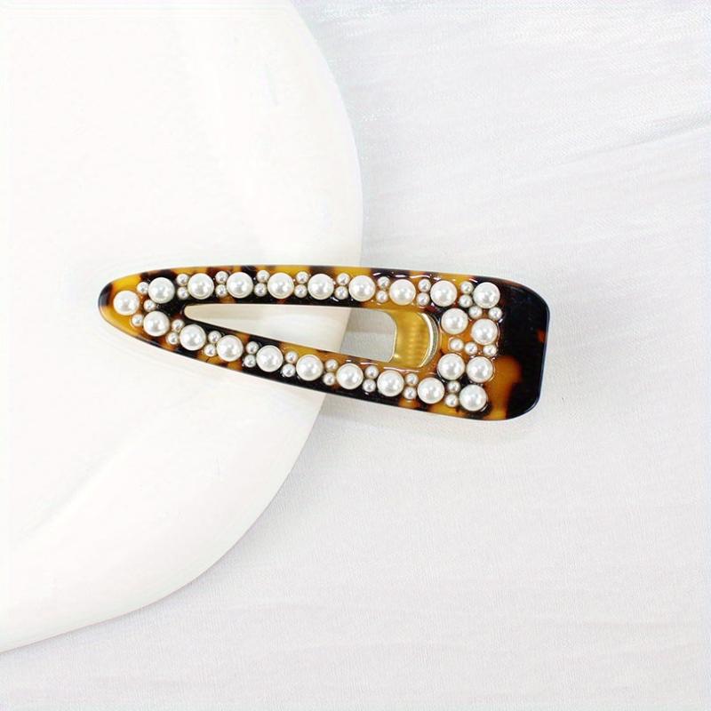 Vintage Faux Pearl Hair Clip for Women and Girls