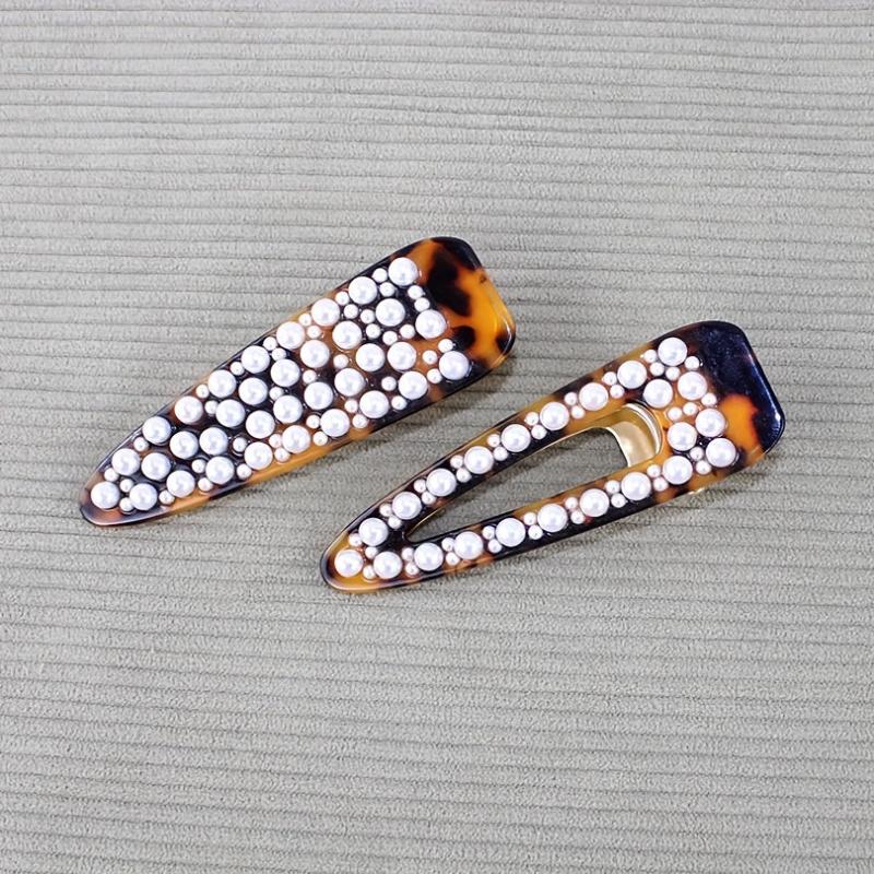 Vintage Faux Pearl Hair Clip for Women and Girls