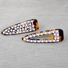 Vintage Faux Pearl Hair Clip for Women and Girls
