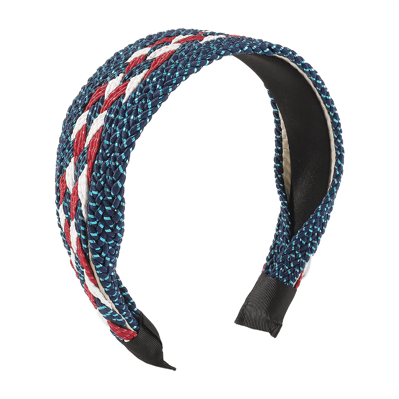 Boho Braided Headband Wide Brim Head Hoop Hair Accessories For Women Girls