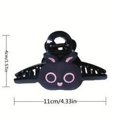 Rabbit Shape Hair Claw Matte Large Shark Claw Ponytail Holder Hair Accessories