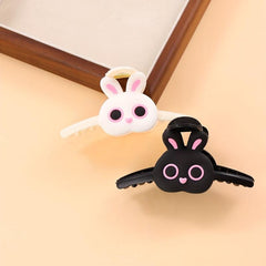 Rabbit Shape Hair Claw Matte Large Shark Claw Ponytail Holder Hair Accessories