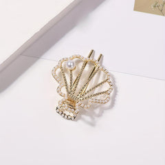 Vintage Rhinestone Pearl Hair Clip Sweet Hair Accessory