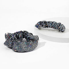 Sequins Fabric Large Scrunchie Hair Tie Ponytail Hair Rope Y2K Hair Accessories