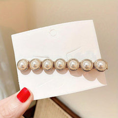 Vintage Faux Pearl Hair Clip Head Jewelry for Women