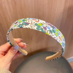 Floral Headband Wide Brim Hair Band Pastoral Style Head Hoop Hair Accessories