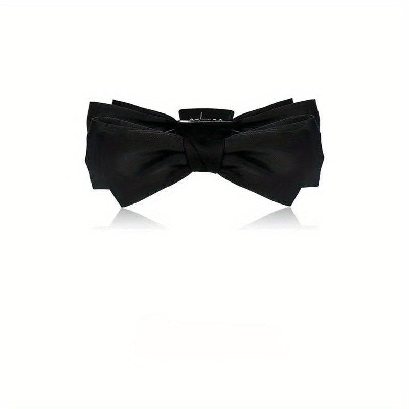 Sweet Bow Hair Claw Double Bowknot Hair Claw Nonslip Ponytail Holder
