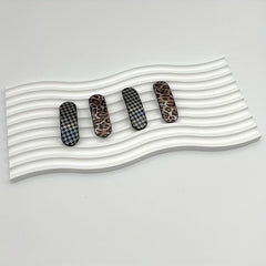 Retro Leopard Print Hair Claw Large Shark Claw Ponytail Holder Hair Clip