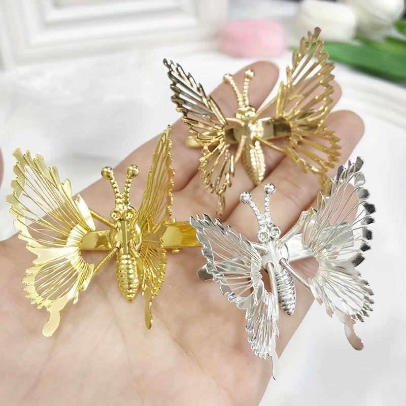 Metal Butterfly Hair Clip Insect Series Side Clip Hair Accessories for Women