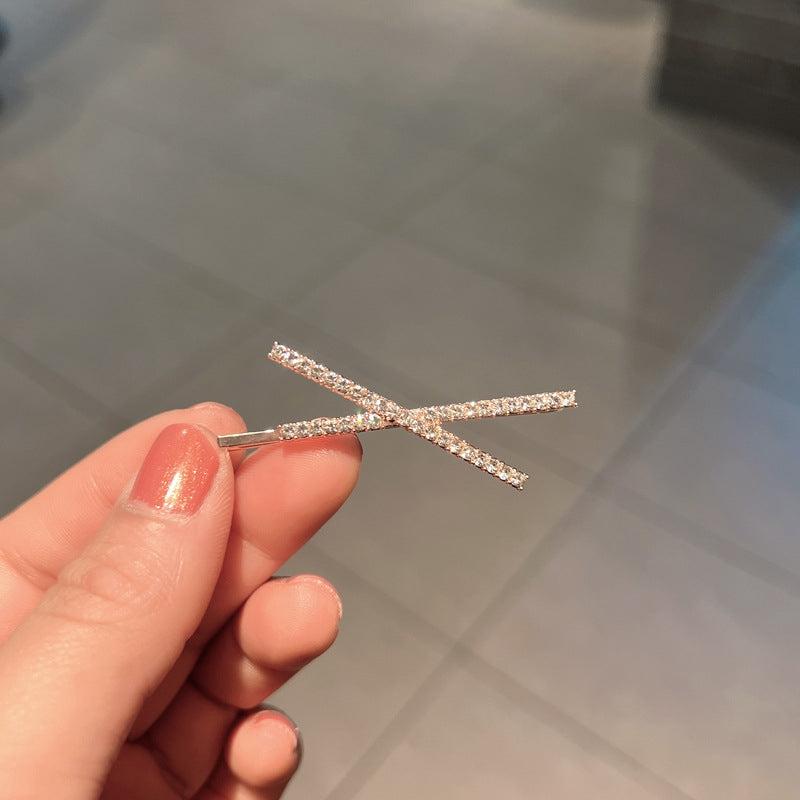 Rhinestone Hair Clip Bobby Pin Head Jewelry Sparkling Side Clip
