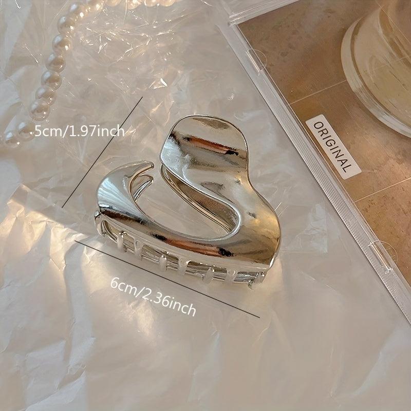 Alloy Hair Claw Style Hair Claw Hollow Hair Claw Clip Nonslip Ponytail Holder