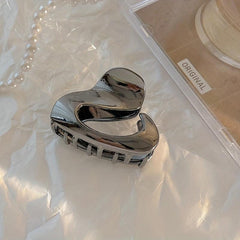 Alloy Hair Claw Style Hair Claw Hollow Hair Claw Clip Nonslip Ponytail Holder