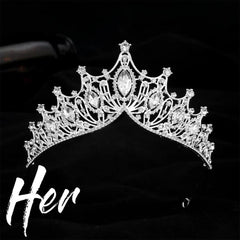 Crystal Headband Bridal Silvery Hair Band Princess Crown Head Jewelry Hair Acces