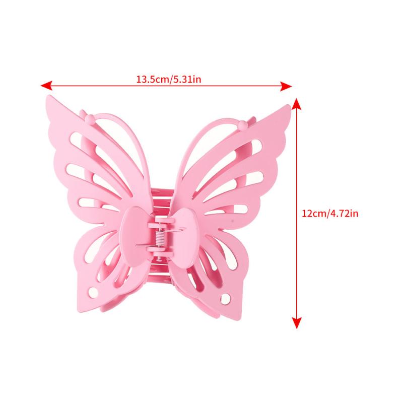 Butterfly Acrylic Hair Claw Clip Strong Hold Grip Thick Hair Accessories