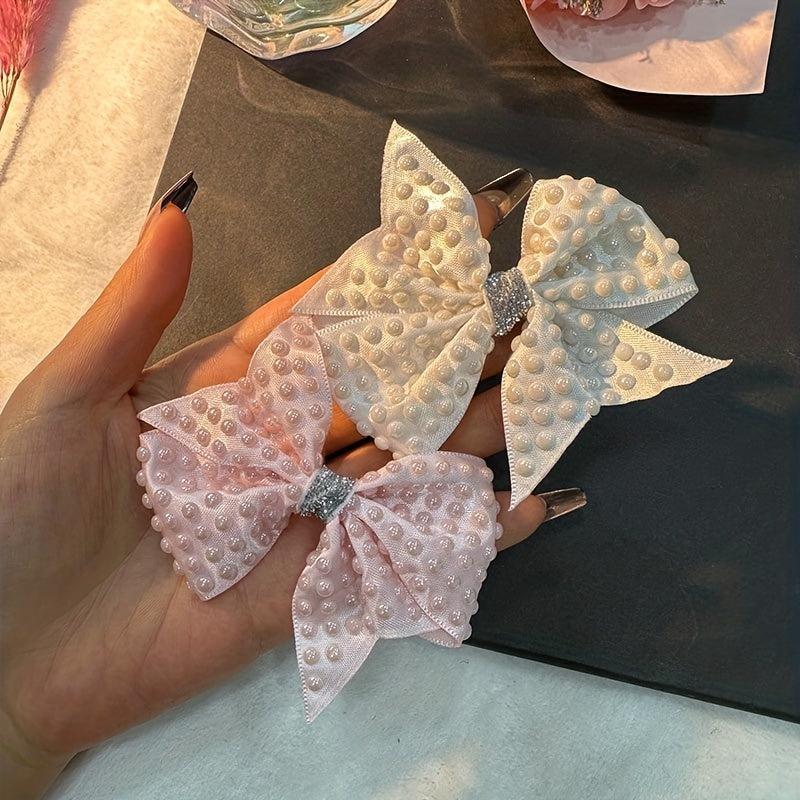 Y2K Candy Bow Hair Clips Non Slip Barrette Hair Slides Clip